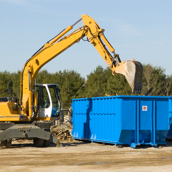 what are the rental fees for a residential dumpster in Calvin